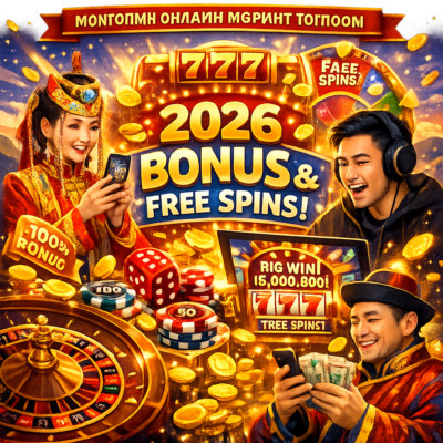 Mongolian Players Set to Benefit: Best Casino Bonuses of 2026 Offering Up to 6M ₮ + Free Spins - logo